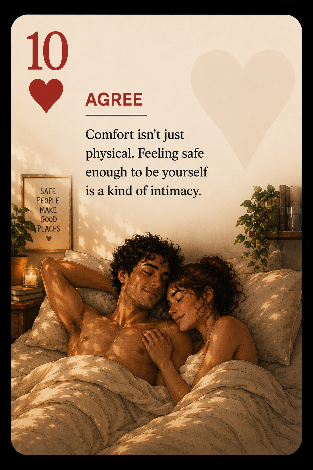 ♥ Agree — Nakedness doesn't have to mean desire. Sometimes it just means comfort.